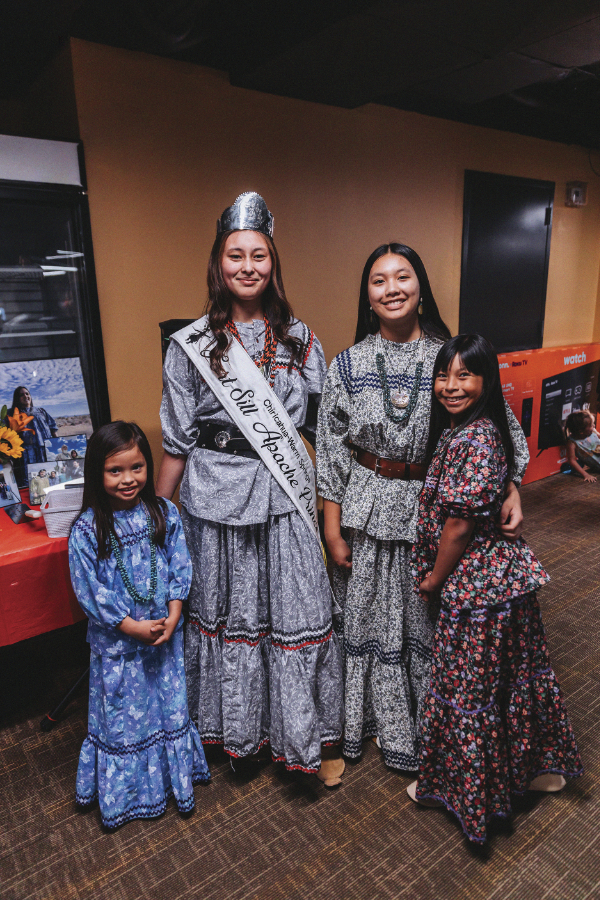 Fort Sill Princess poses with sisters at a celebration