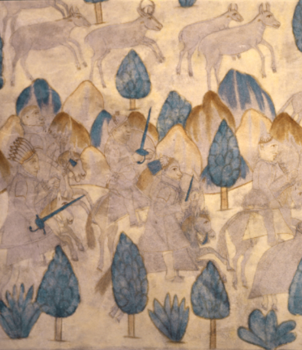 Segesser I (center detail), ca. 1720–1729. Courtesy Palace of the Governors Photo Archives (NMHM/DCA), Neg. No. 149799; Palace of the Governors artifact no. 11004/45.