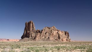 landscape photograph of large rock formation