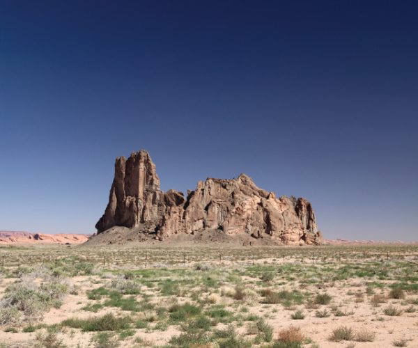 landscape photograph of large rock formation