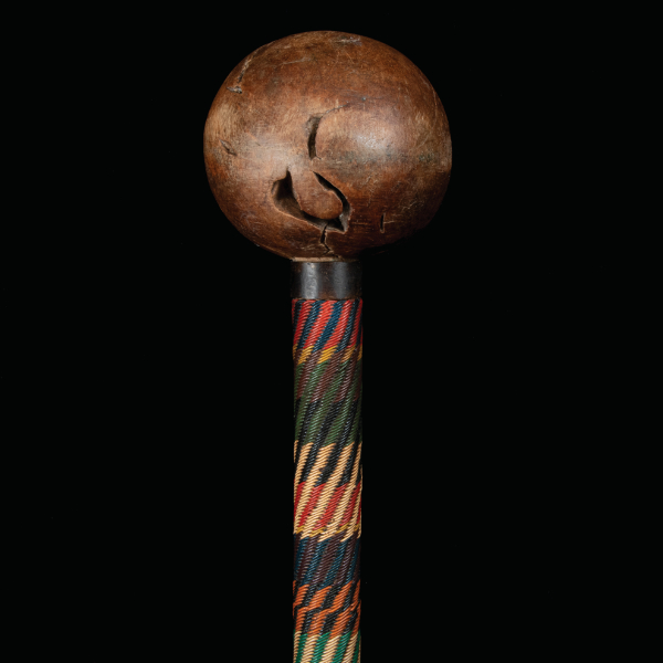 sparring stick with woven handle