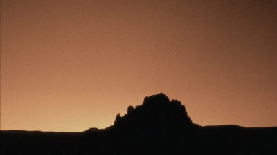 Red sunset, Rio Puerco Valley, New Mexico. Photograph by Larry Crumpler.