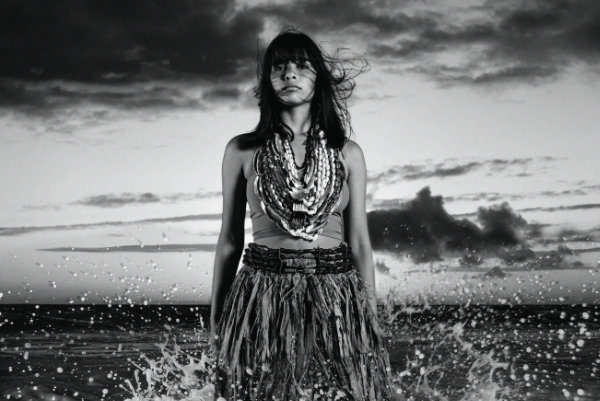 Hermosa, 2021. Archival pigment photograph. 47 ½ × 40 inches. © Cara Romero, courtesy of Gerald Peters Contemporary.