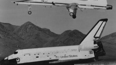The only space shuttle to ever land in New Mexico, Columbia