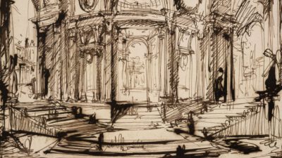 Detail of Interior of a circular building, Giovanni Battista Piranesi